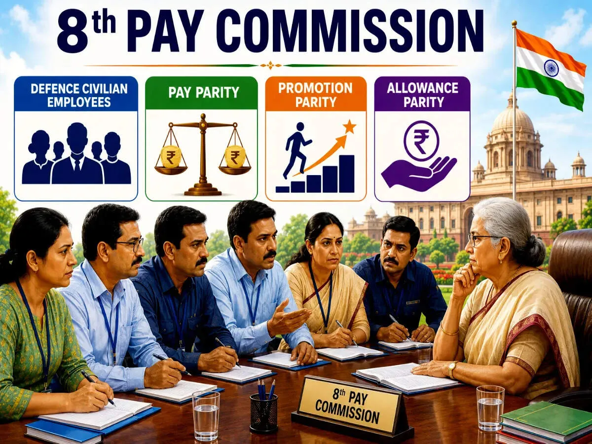 Defence civilians demand 8th Pay Commission parity with railway staff on pay promotions allowances