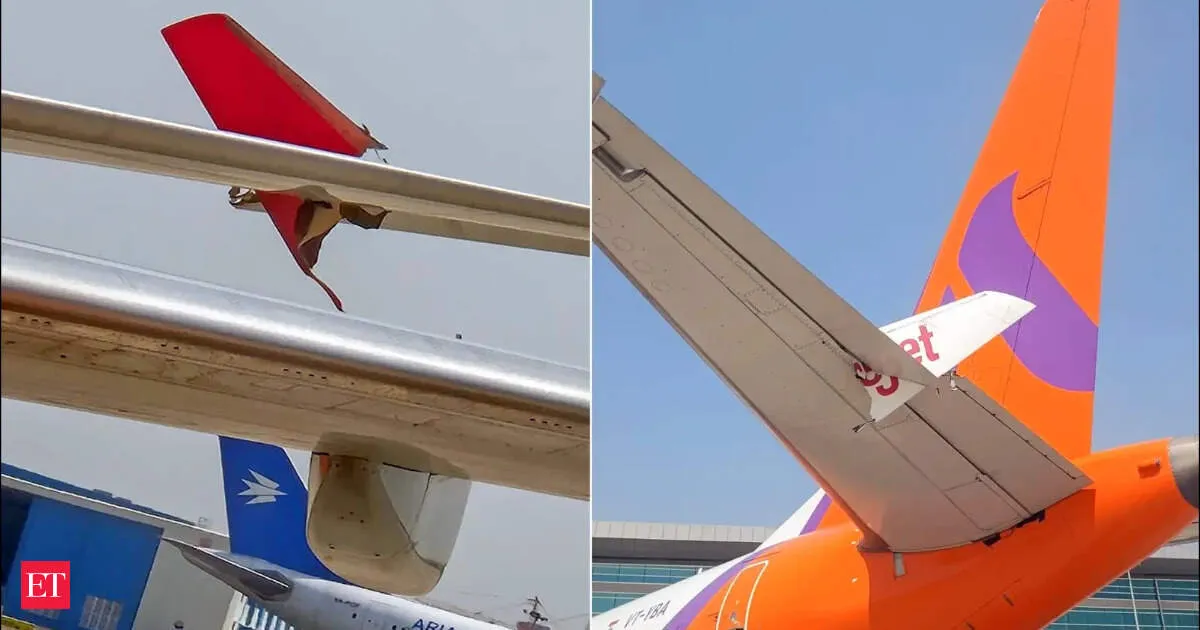 SpiceJet and Akasa Air collide at Delhi airport on ground DGCAs probe begins immediately