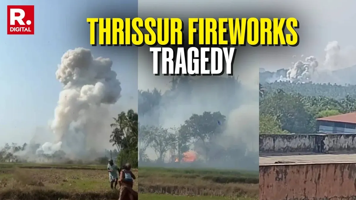Six Killed Over 40 Injured After Blast at Firecracker Unit in Thrissur Kerala