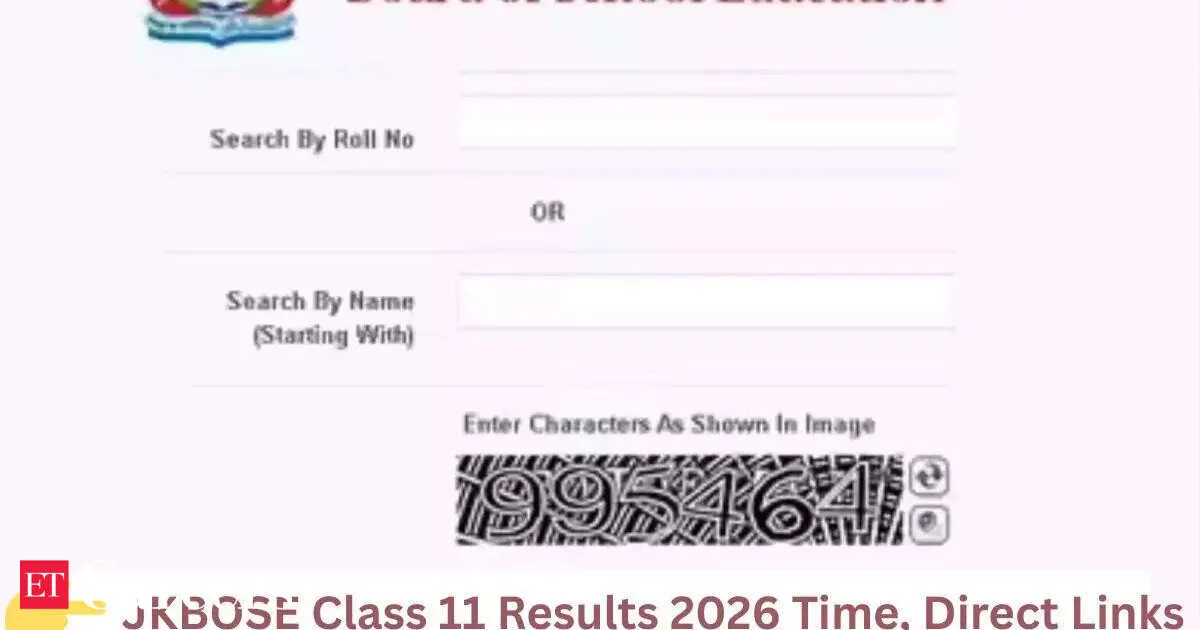 JKBOSE Class 11 results 2026 to release after 11 30 am today at official site