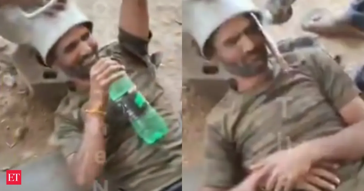 Rajasthan biker traps himself using 10 kg milk can heat shield video goes viral