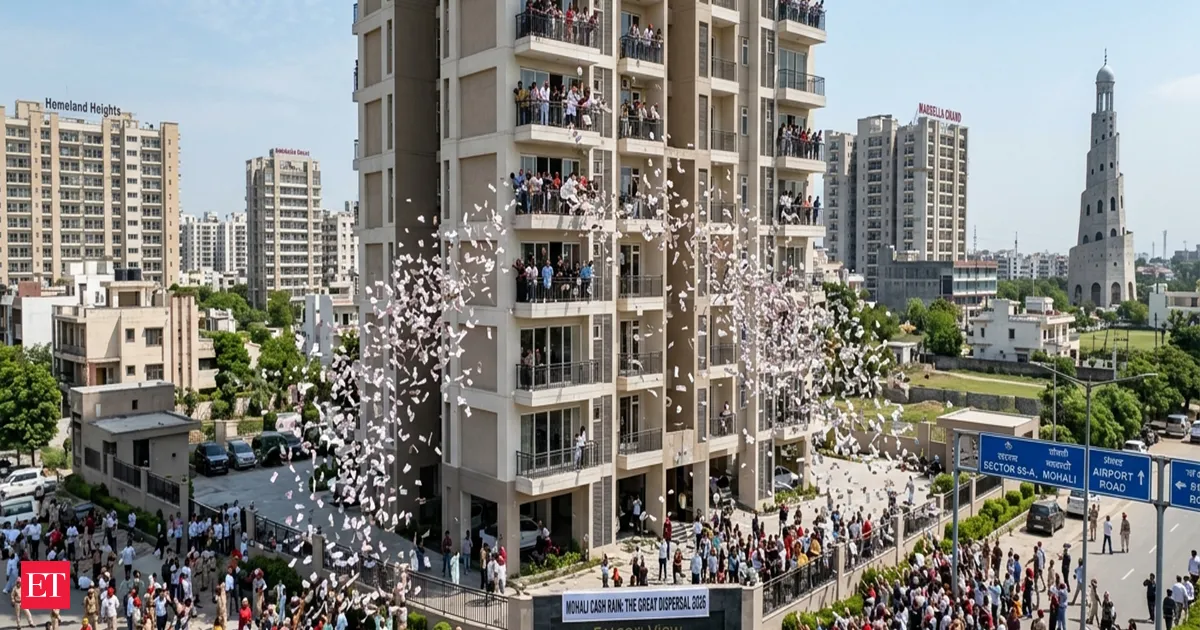 Cash rain in Mohali as ED raids hit luxury high rise and bags of Rs 500 notes fall