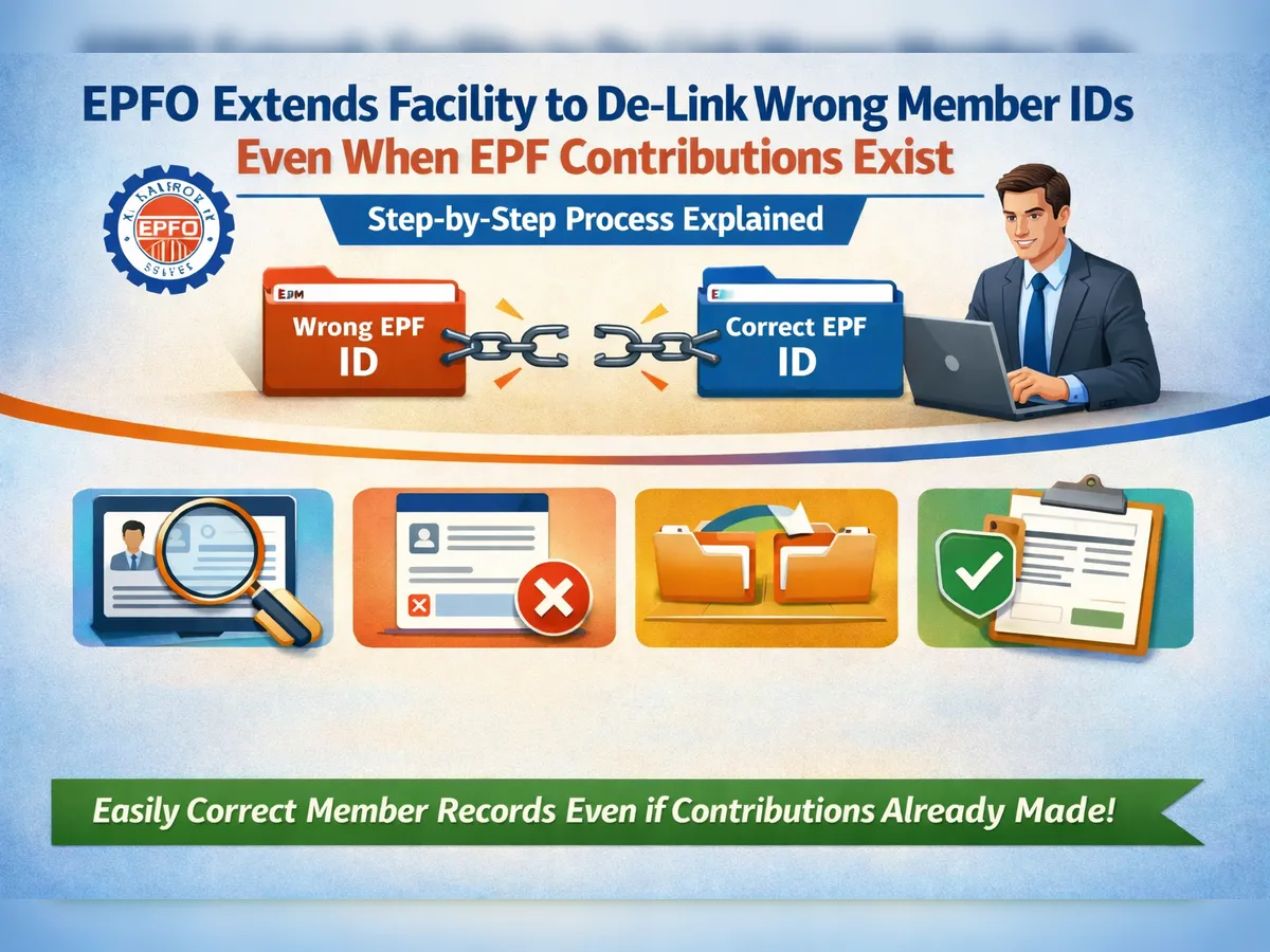 EPFO lets members delink wrong MIDs from UAN even with contributions—here’s who qualifies and how