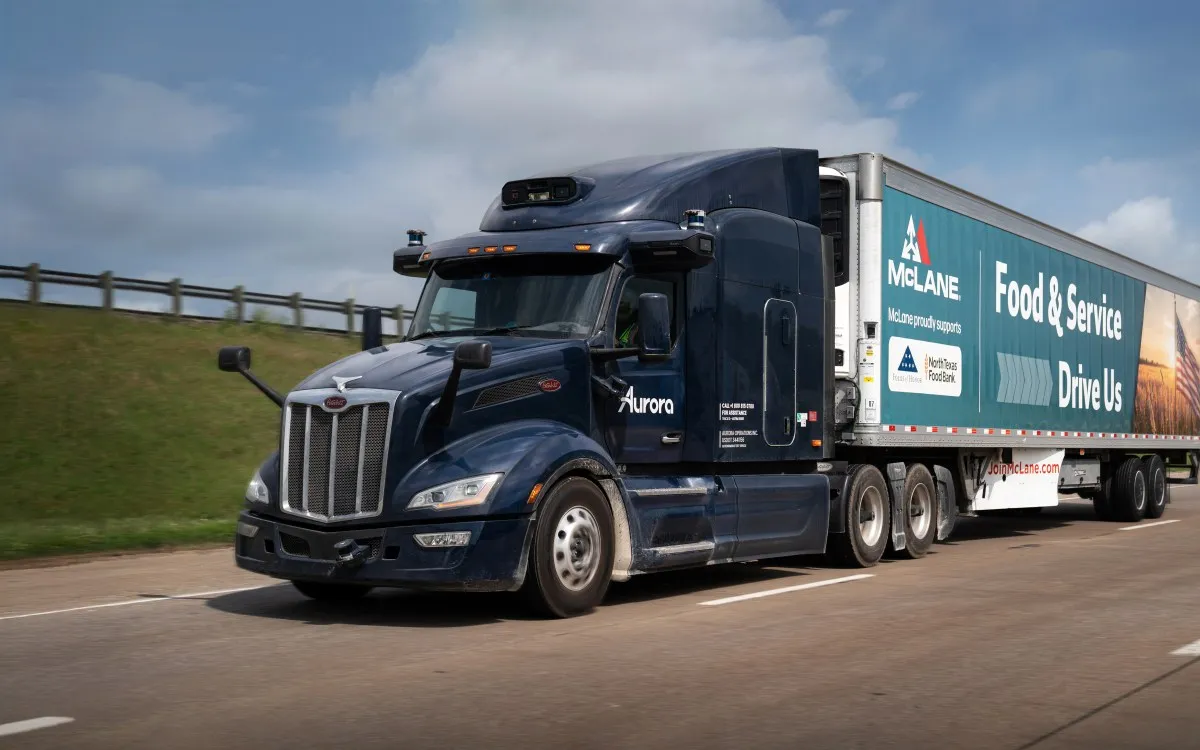 Aurora lands McLane deal to run driverless truck routes across Texas