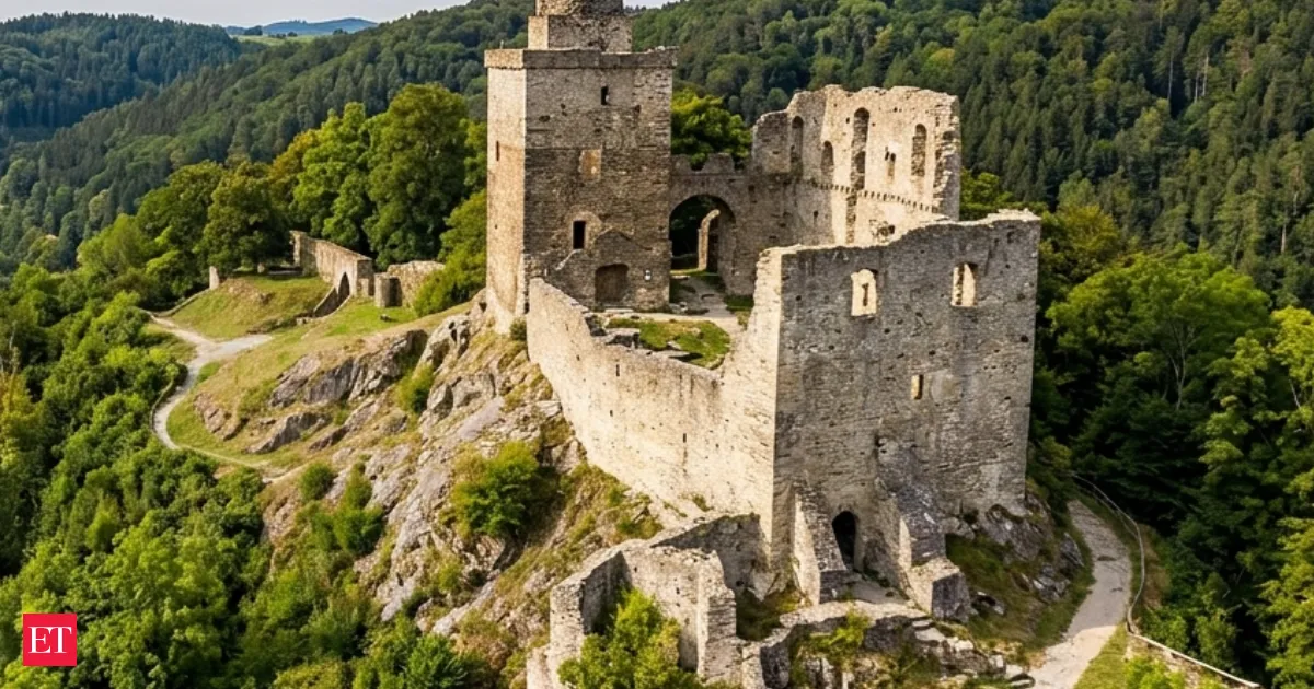 King Ludwig II started a castle bigger than Neuschwanstein but built only one stunning ruin