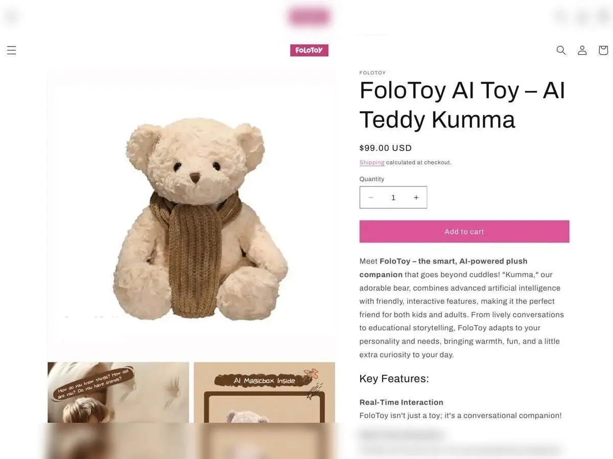 Singapore AI teddy returns after recall as researchers triggered kinky chat