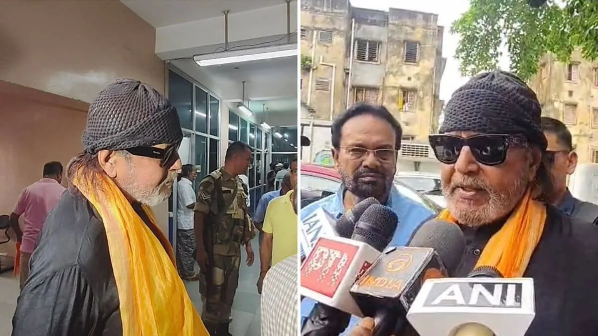 Mithun Chakraborty Queues for West Bengal Vote Refusing Special Treatment