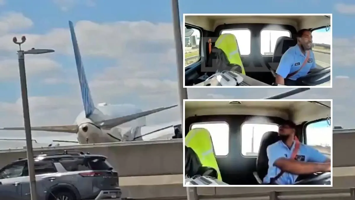 United Jet Lands at Newark After Near Hit With Truck and Light Pole Feet From Disaster