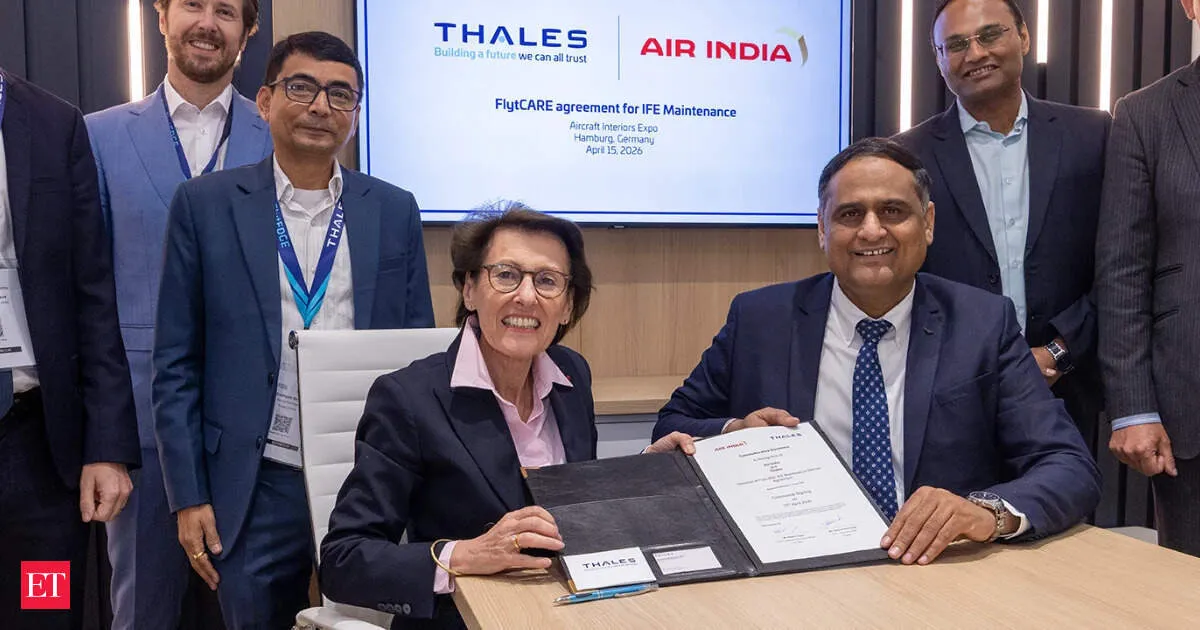 Air India inks 10 year Thales deal to maintain new in flight entertainment across 57 aircraft
