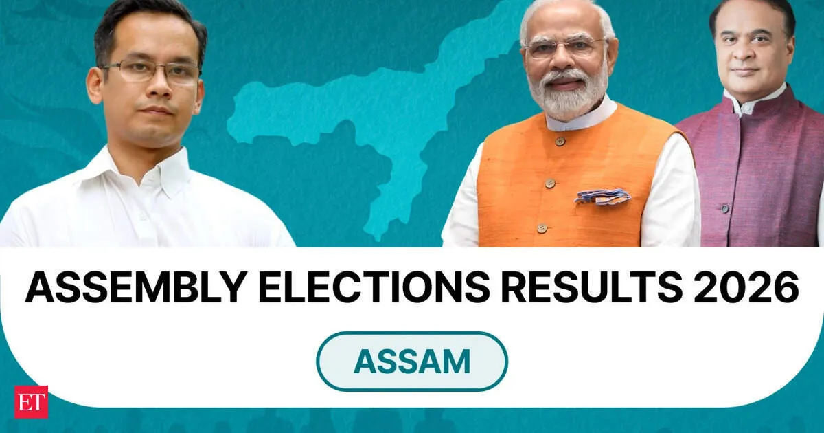 Assam election results 2026 BJP surge set for third straight win says counting