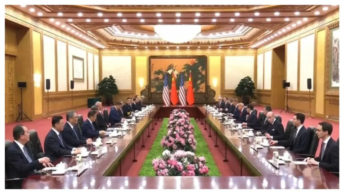 Trump Xi Beijing summit backlash erupts after photo shows no women seated at the negotiating table