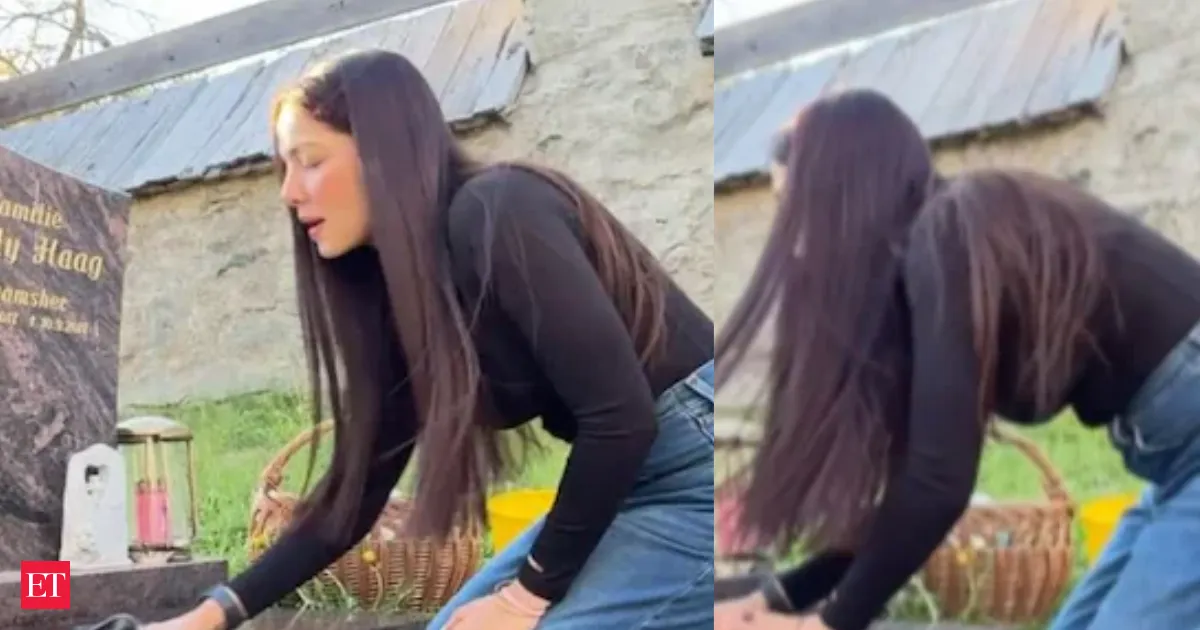 Celina Jaitly breaks down at son’s grave in Austria amid a bitter divorce battle