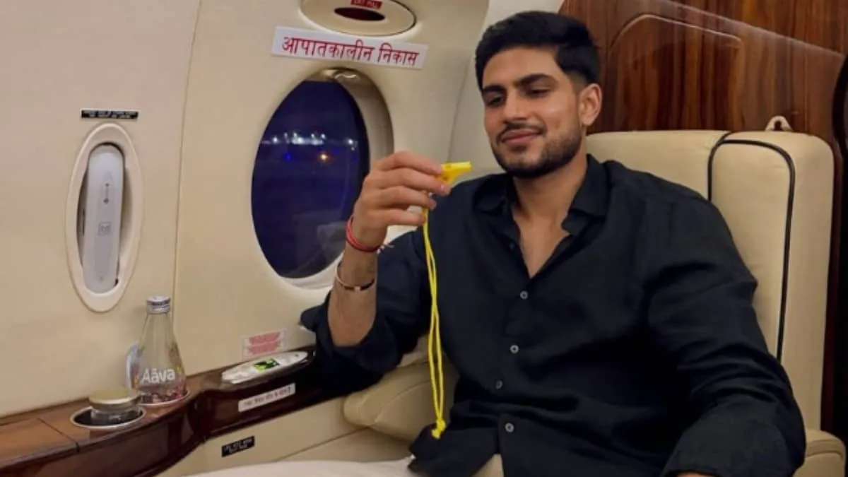 Shubman Gill cheekily trolls CSK with yellow whistle after GT win in IPL 2026 viral pic