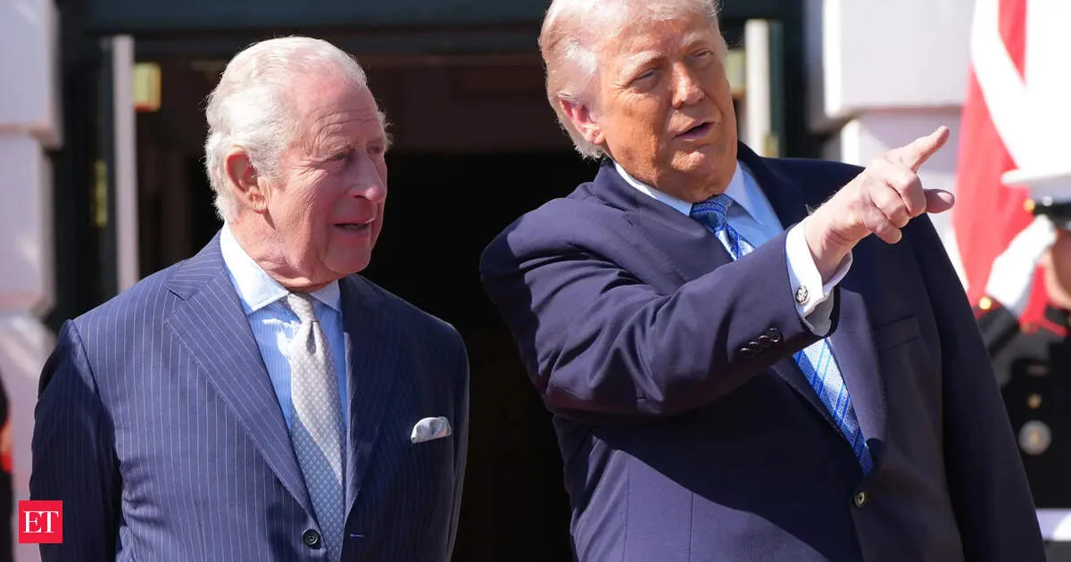King Charles gift to Trump at state dinner turns viral a bell from HMS Trump