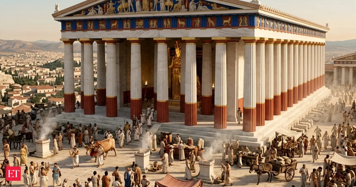 Parthenon was never pure white scientists uncover traces of ancient paint on marble