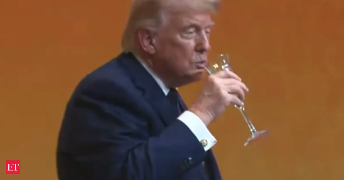 Viral clip shows Trump sipping wine in China, challenging his lifetime claim of never drinking alcohol