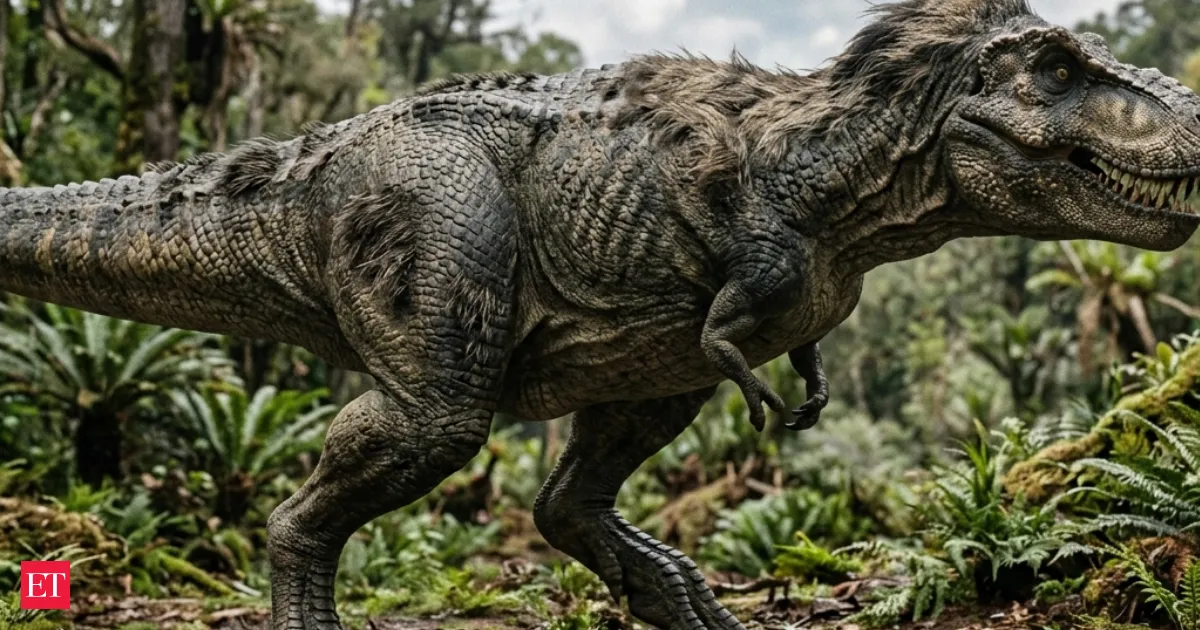 New fossils suggest T rex had scaly skin not full feathers overturning Jurassic Park