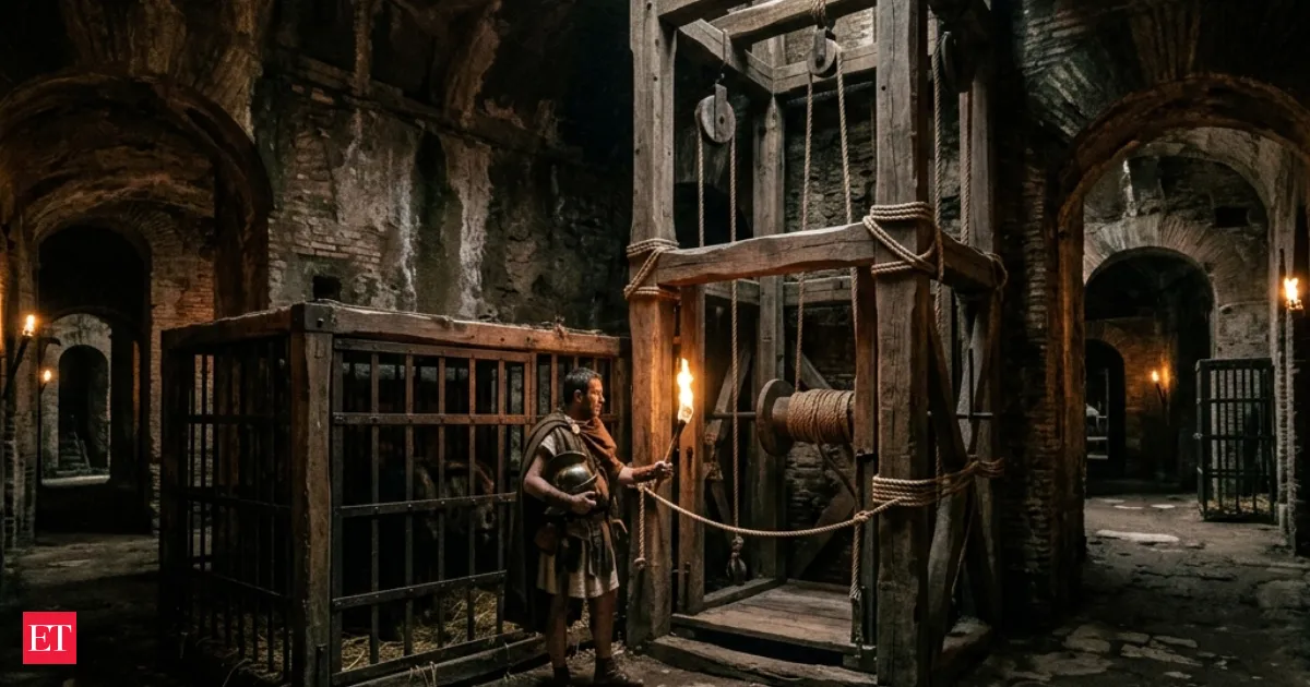 Colosseum’s secret hypogeum used lifts and traps to stage Rome’s biggest spectacle