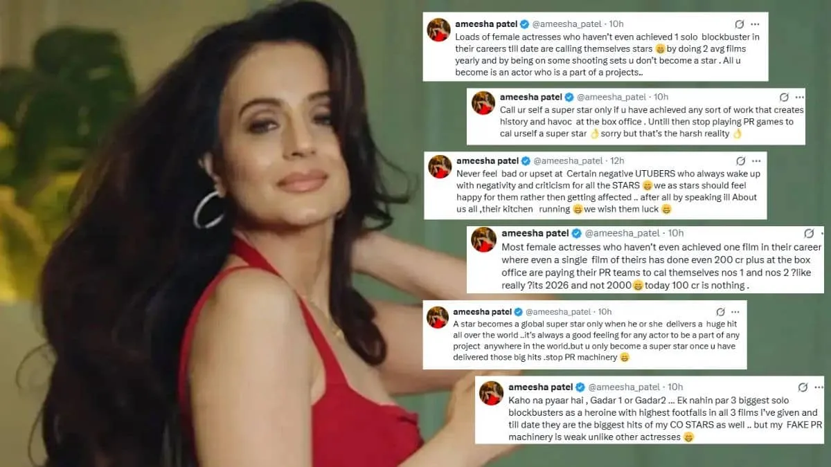 Ameesha Patel unleashes fake PR rant in seven posts targeting younger actresses Internet erupts