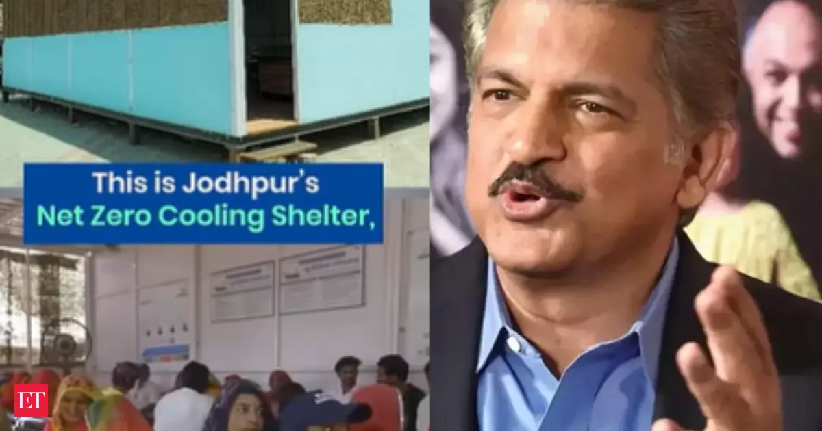 Anand Mahindra hails Jodhpur zero AC shelter cutting heat by 8C with passive design