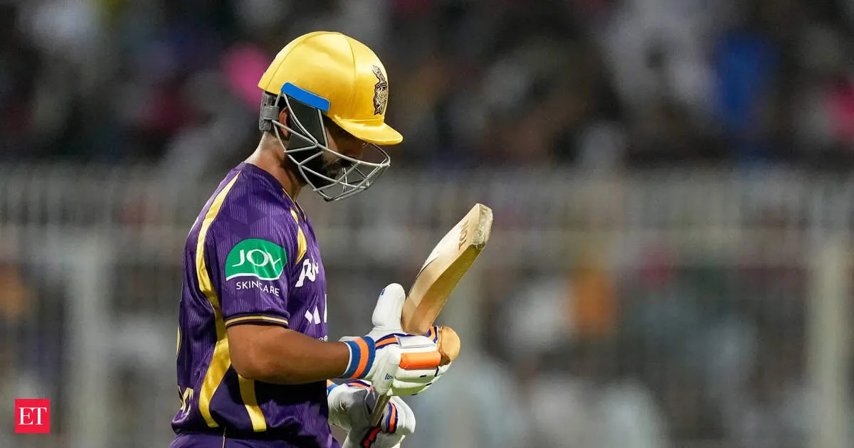 Rahane sets unwanted IPL record with 12th duck as KKR restrict Rajasthan to 155