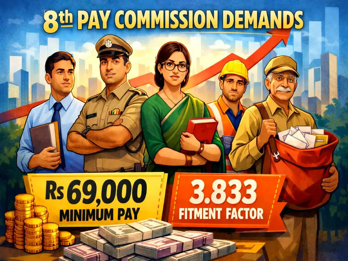 8th Pay Commission NC JCM demands minimum basic pay jump to Rs 69000 from Rs 18000