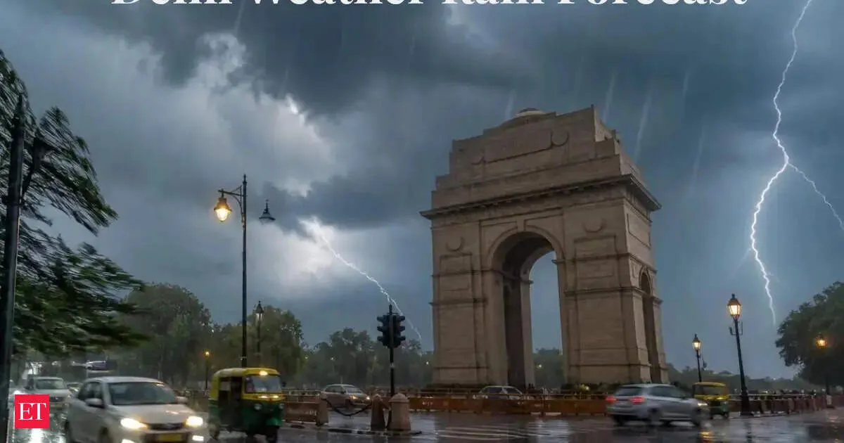 Delhi Orange Alert for Thunderstorms Heavy Rain and Possible Hail for Next Two Days