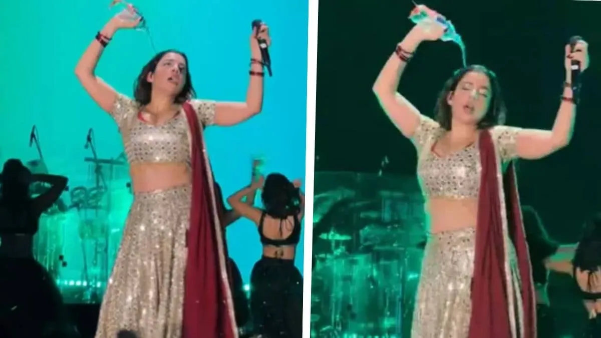Jasmine Sandlas shrugs off concert backlash by reposting viral pouring water video