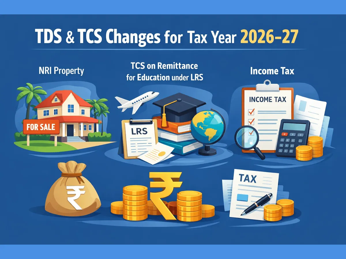 Six TDS TCS changes for 2026 27 from NRI property to education remittances