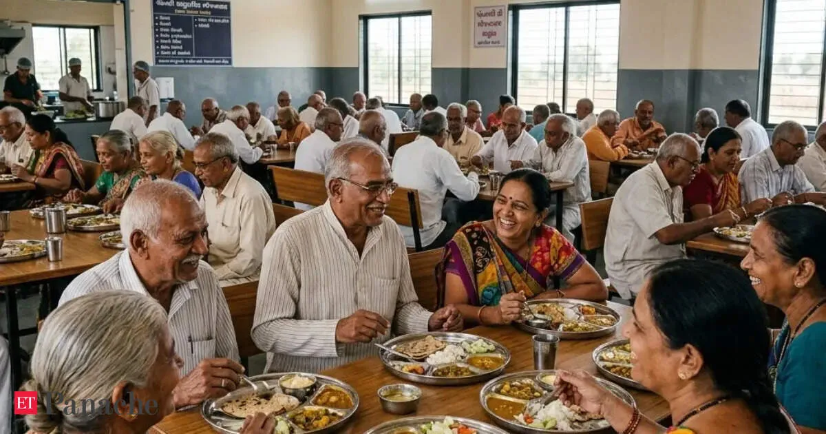 Gujarat village bans home cooking and serves meals from one community kitchen