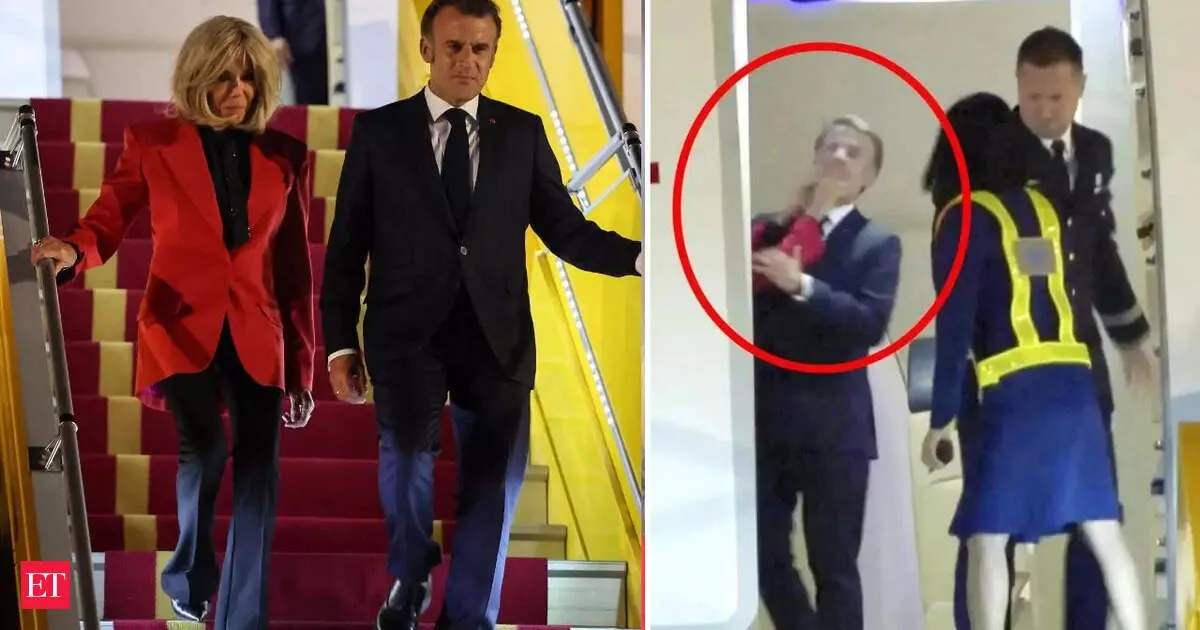 Macron texted an Iranian actress and Brigitte slapped him on a plane says new book