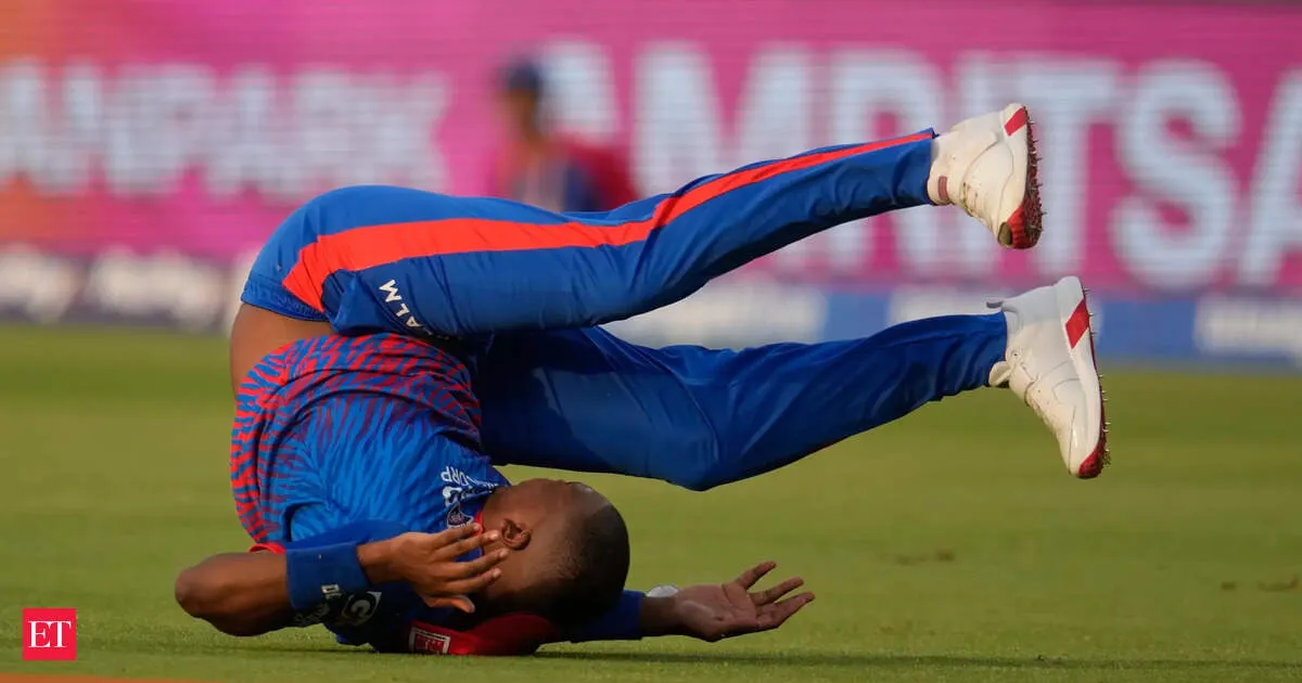 Lungi Ngidi head injury in IPL ambulance scare during DC vs PBKS clash