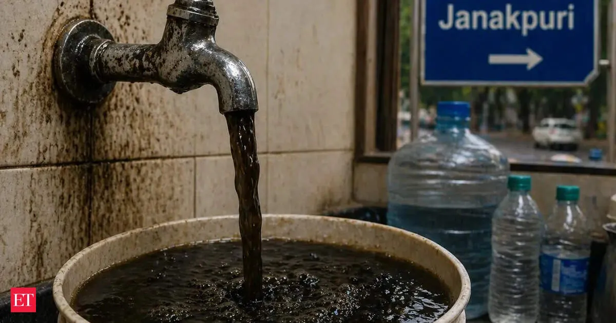 Janakpuri residents report black water from taps for months as health fears mount