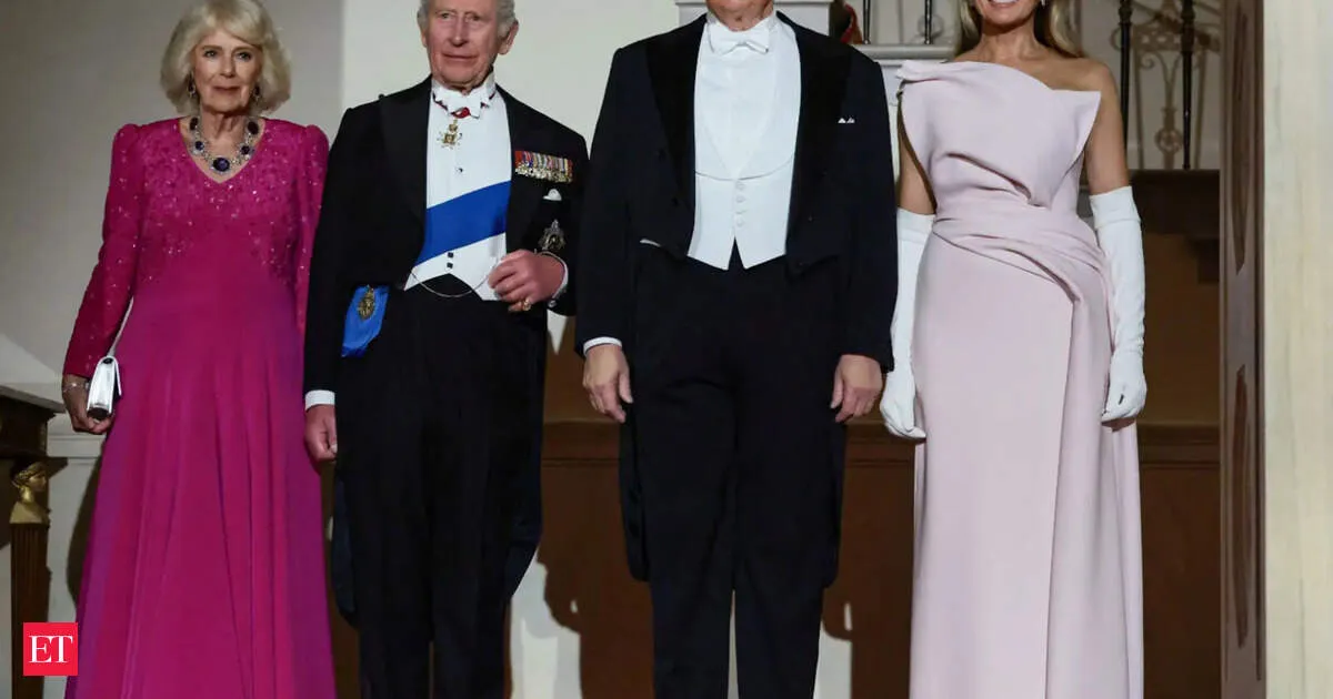 King Charles and Queen Camilla arrive for Trump state dinner marking US Declaration anniversary