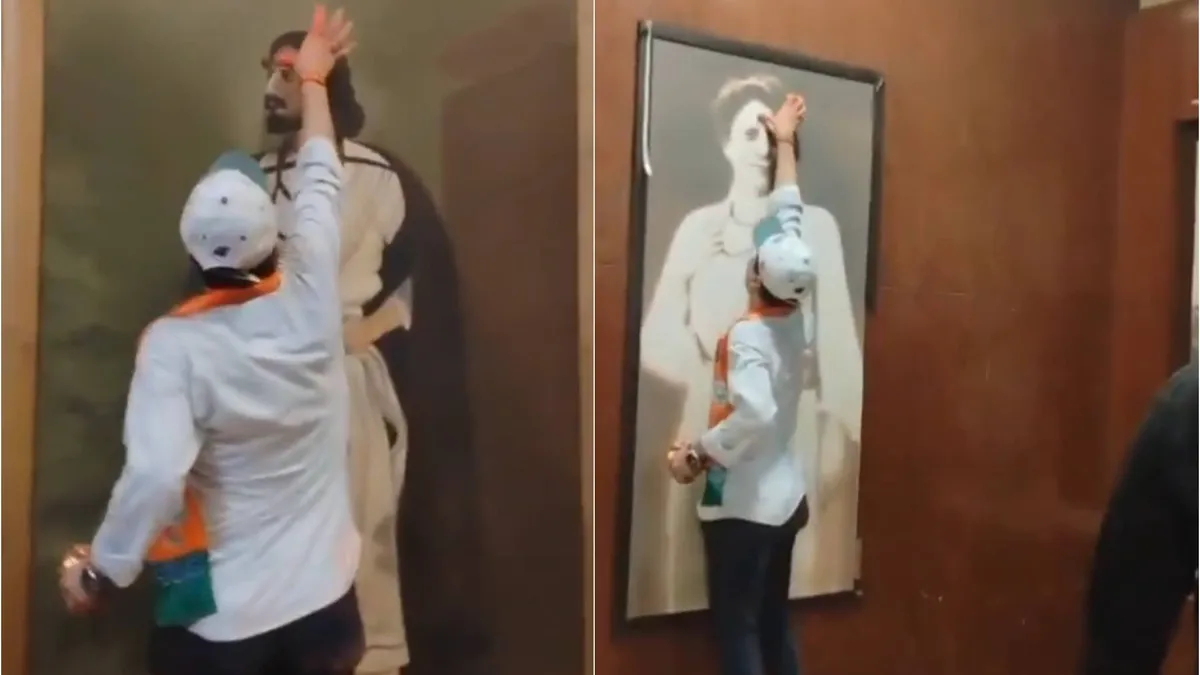 BJP supporters apply tilak to Mother Teresa and Bose portraits in West Bengal video stirs outrage