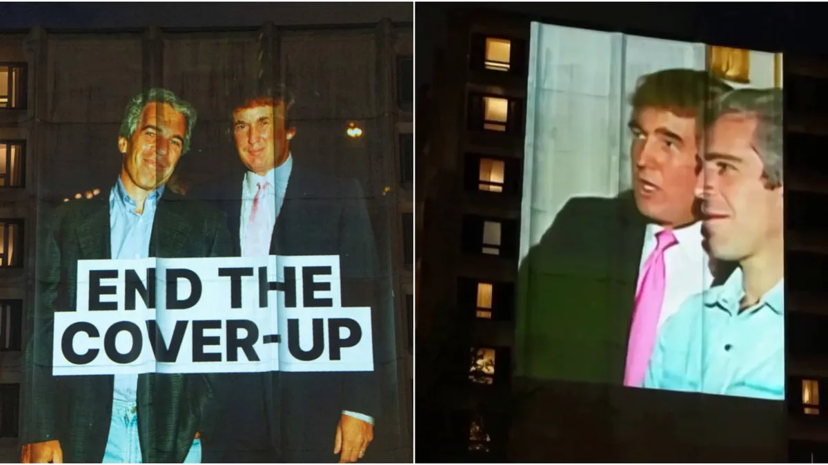 Trump Epstein video projected at Washington Hilton ahead of major gala dinner