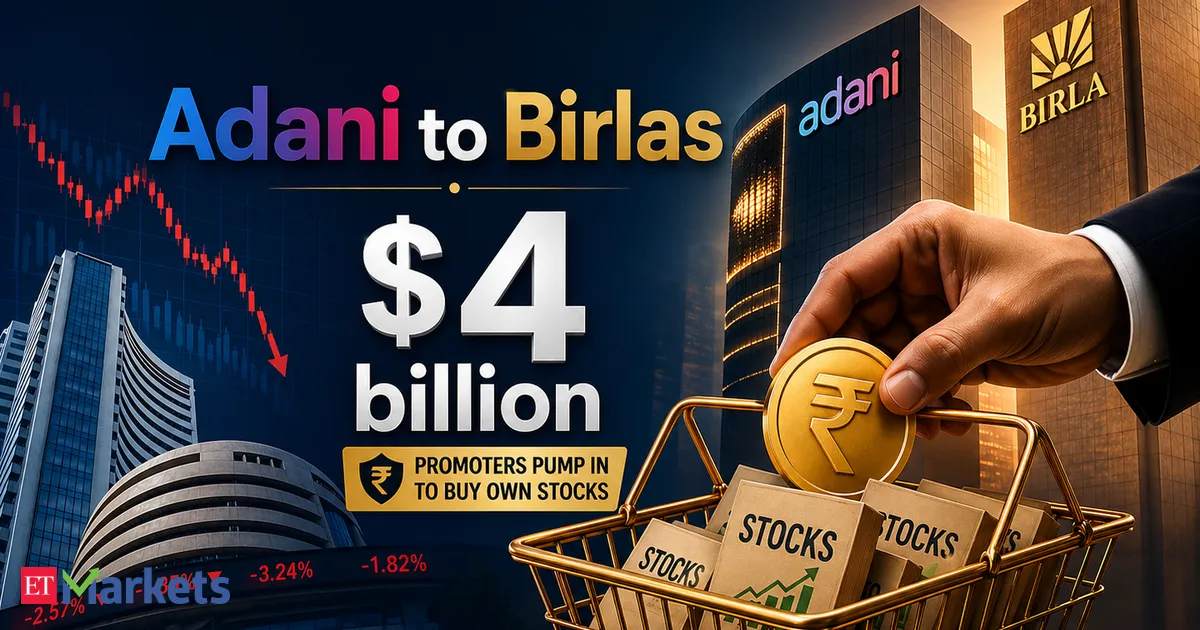Promoters from Adani to Birla pump 4 billion back into their own stocks after selloff