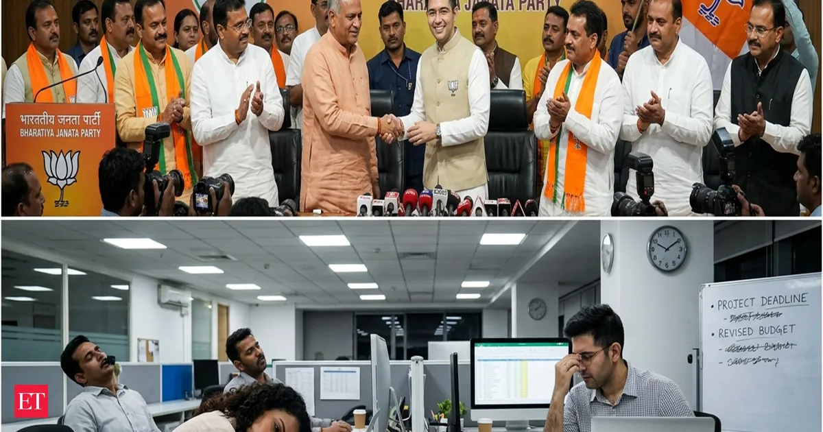 Raghav Chadha BJP switch sparks viral corporate lesson Leave if not valued