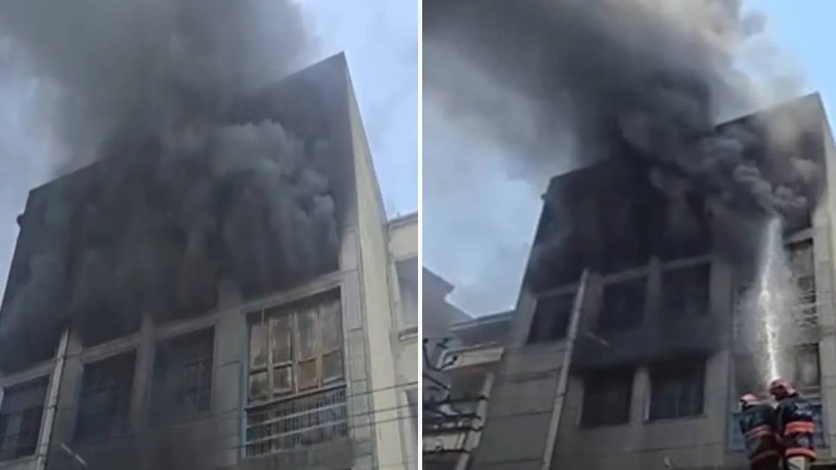 Massive blaze engulfs shoe factory in Delhi Narela as black smoke fills industrial area