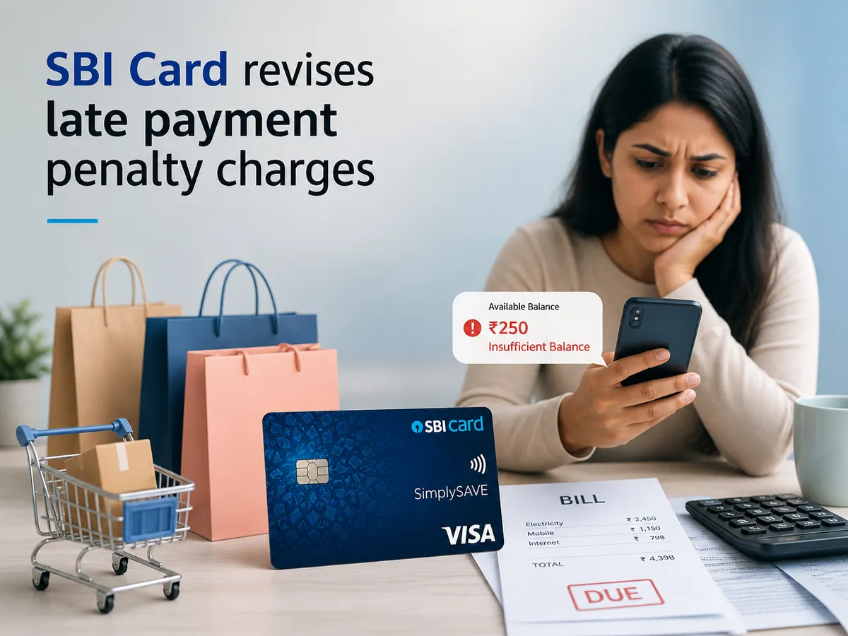 SBI Card late payment charges change from May 1 2026 with new Rs 100 penalty bracket