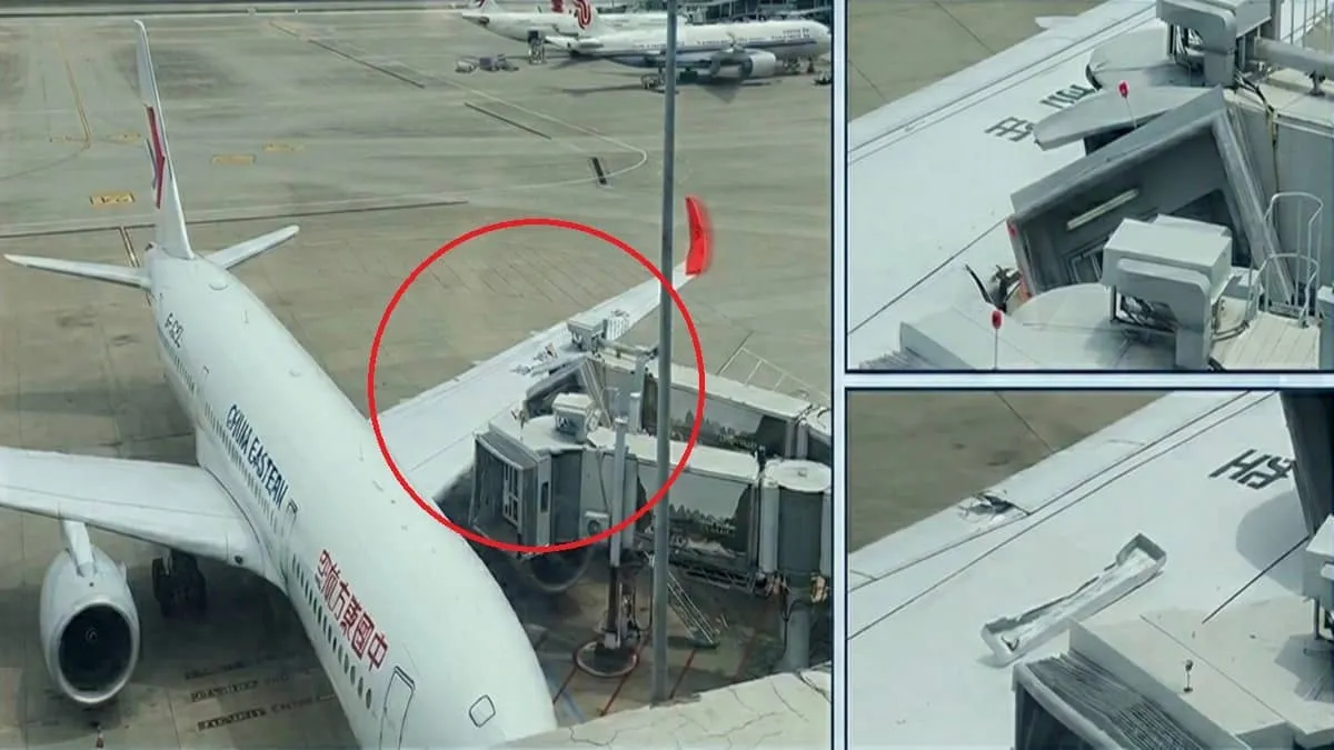 China Eastern Apologizes After Plane Hits Boarding Bridge in Shanghai, Pays 300 Yuan Compensation