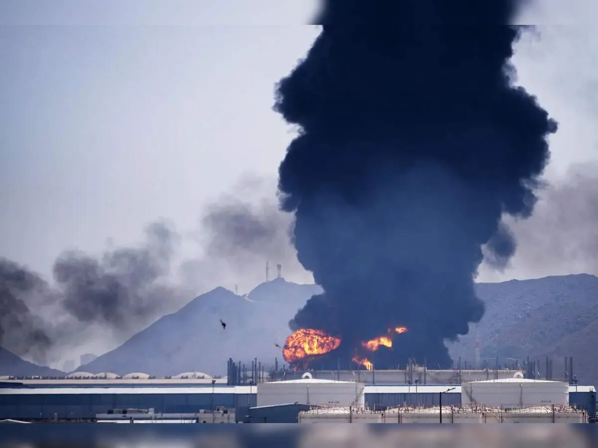 Drone attack in UAE Fujairah injures three Indians as oil zone catches fire after missile intercepts