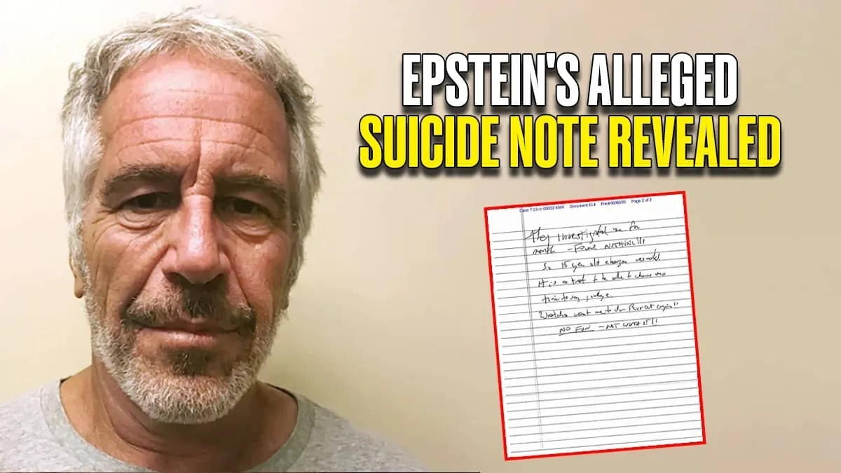 Court unseals alleged Jeffrey Epstein suicide note tied to 2019 attempt