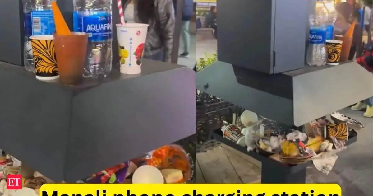 Manali phone charging station becomes trash dumping spot within hours after viral video