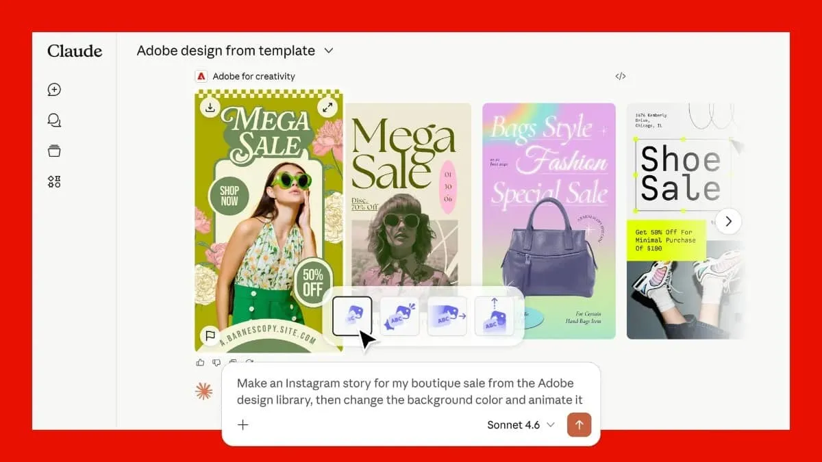 Adobe Brings Photoshop Premiere and More Directly Into Claude AI for Creators