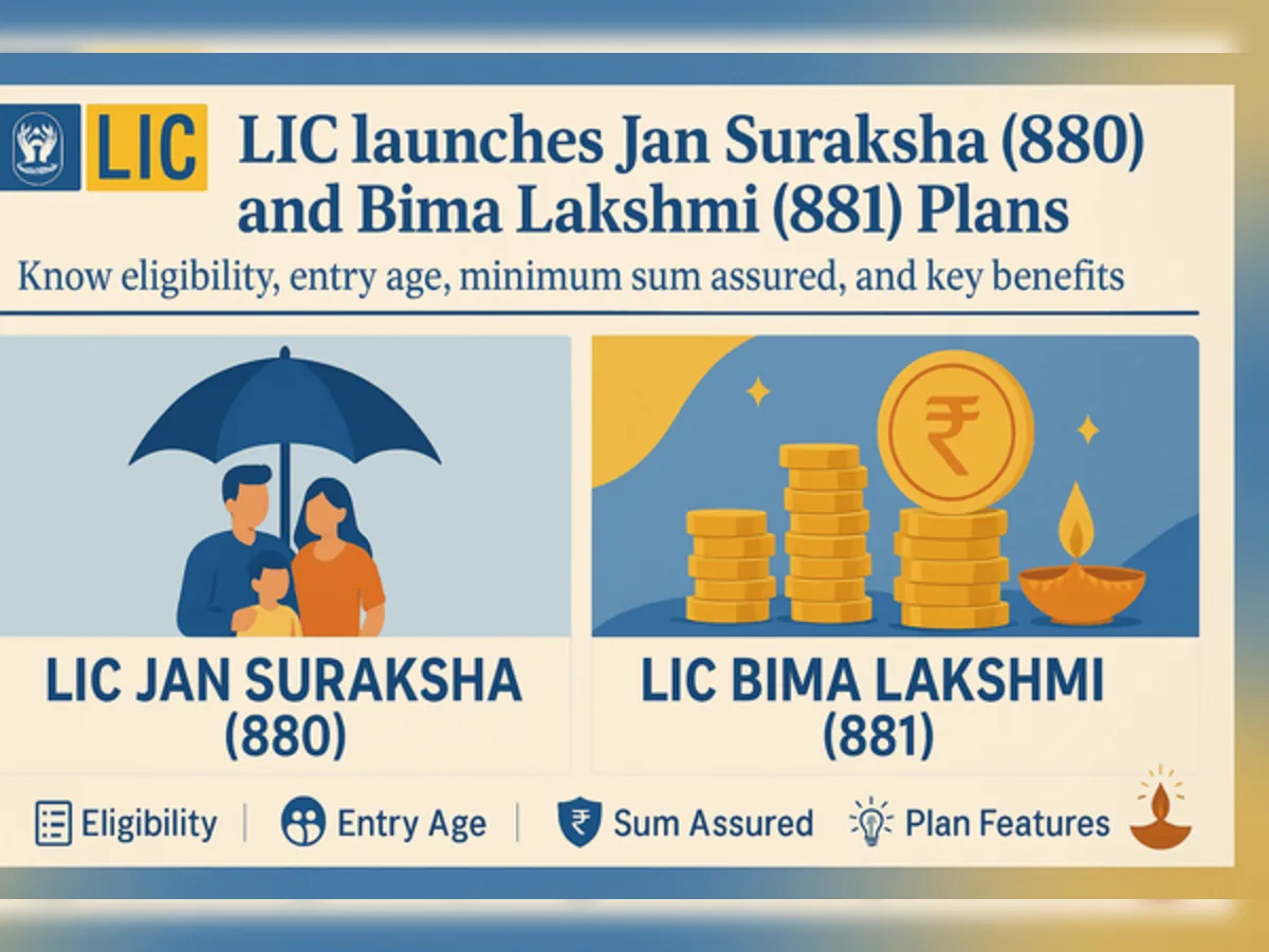 LIC launches two new insurance plans Jan Suraksha 880 and Bima Lakshmi 881 for specific buyers