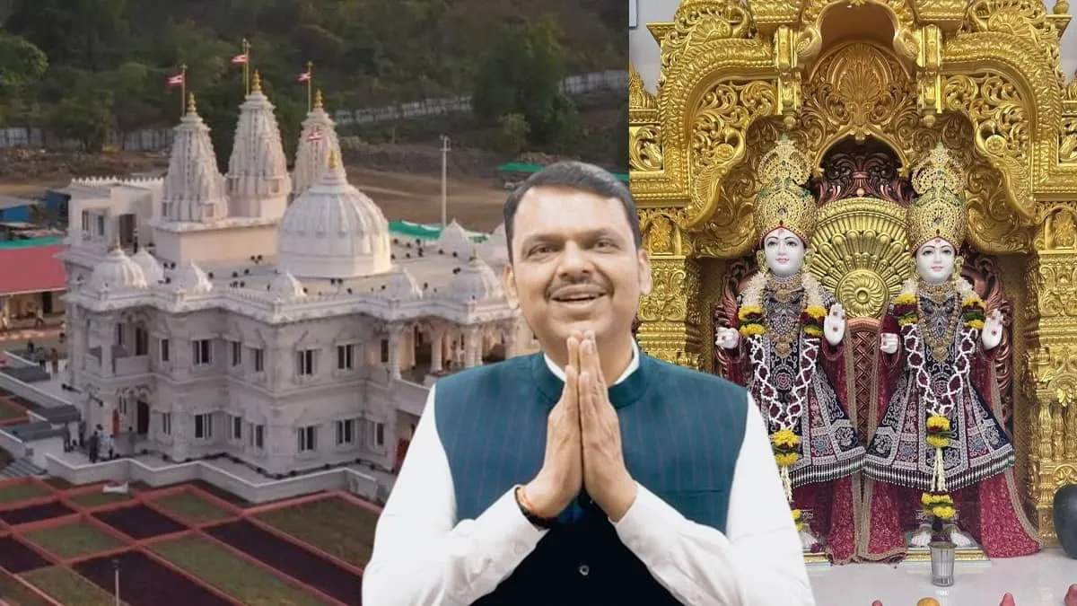 BAPS Swaminarayan Temple Consecrated in Palghar as CM Fadnavis Sends Spiritual Wishes