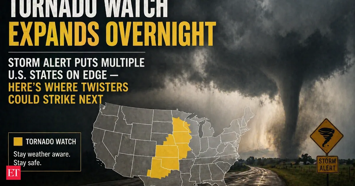 Tornado Watch expands overnight as Gulf moisture fuels fierce storms across multiple US states