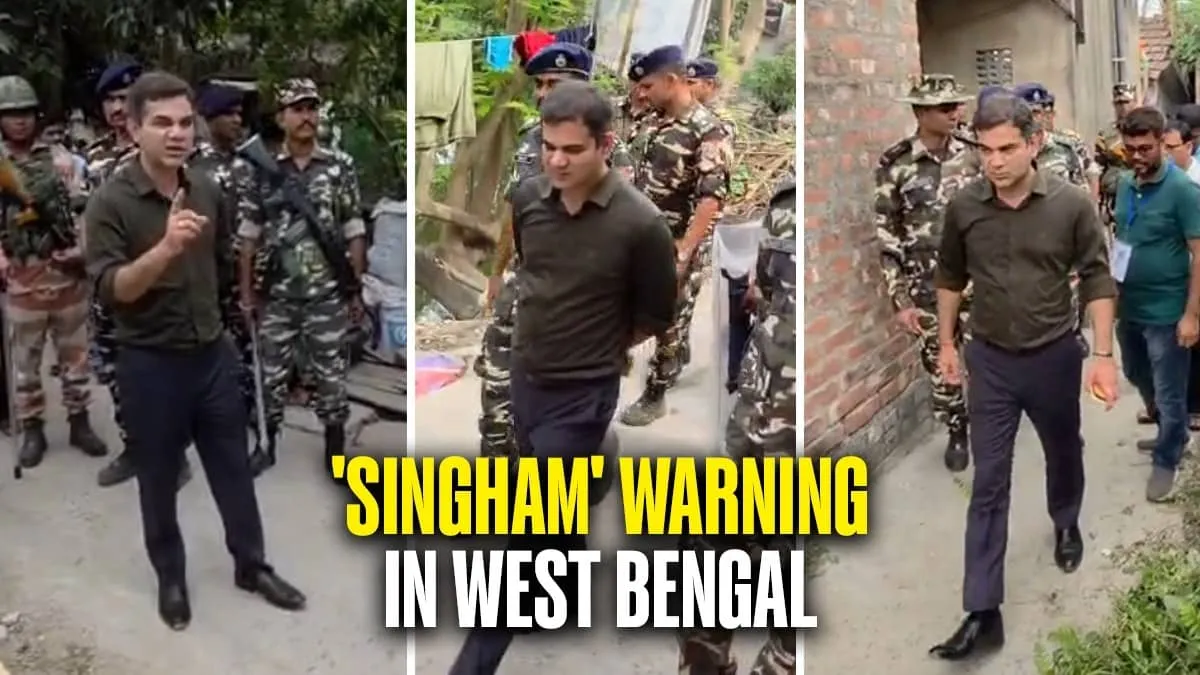 Singham Cop Ajay Pal Sharma Warns Against Badmaashi Ahead of West Bengal Phase Two