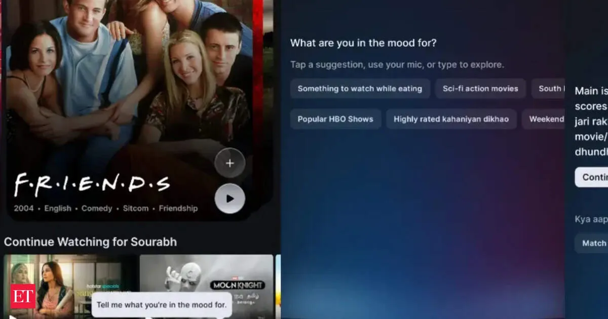 JioHotstar adds ChatGPT voice search that recommends shows from your mood